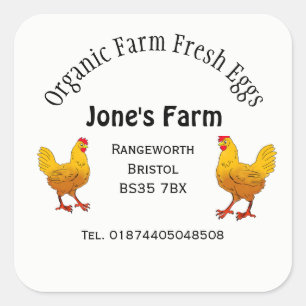 free range egg box Label farm shop