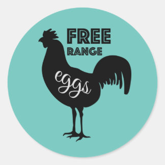 Free Range Eggs Classic Round Sticker