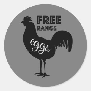 Free Range Eggs Classic Round Sticker