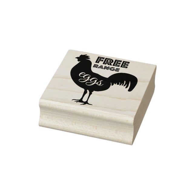 Free Range Eggs Rubber Stamp (Stamp)