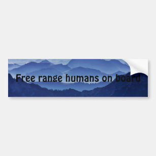 Free Range Human Bumper Sticker