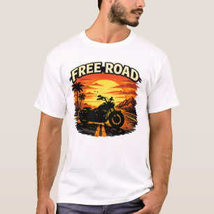 Free Road T-shirt for motorcycle bikers