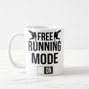 Free Running Mode On Free Runner Parkour Coffee Mug