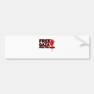 FREE SAFE GAZA PALESTINE H.png Bumper Sticker