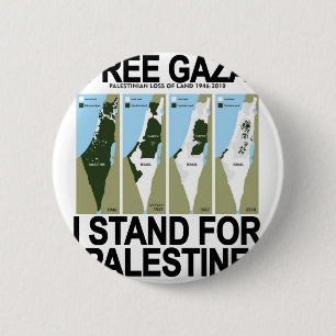FREE SAFE GAZA PALESTINE.png 6 Cm Round Badge