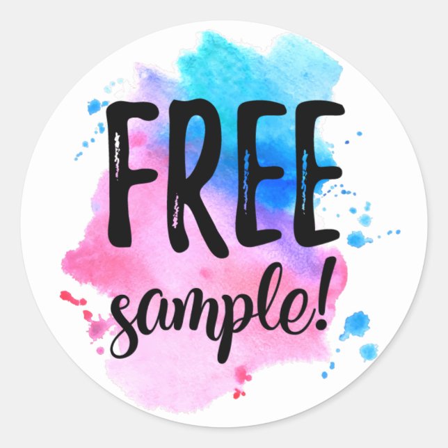Free sample label (Front)