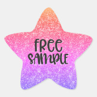 Free sample star stickers