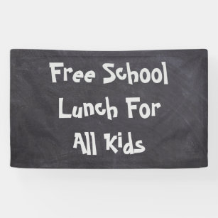Free School Lunch For All Kids Banner