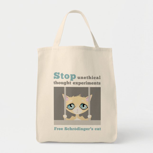 Free Schrodinger's Cat Tote Bag (Front)