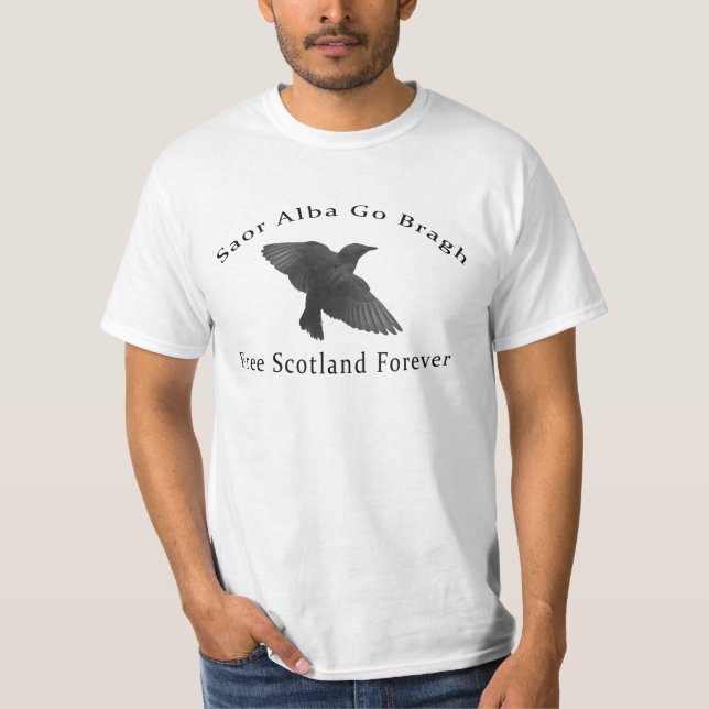 Free Scotland Independence Starling T-Shirt (Front)