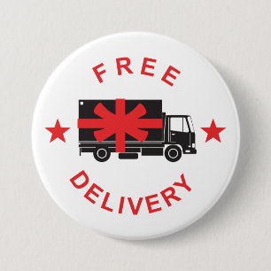 Free Shipping Delivery Truck 7.5 Cm Round Badge