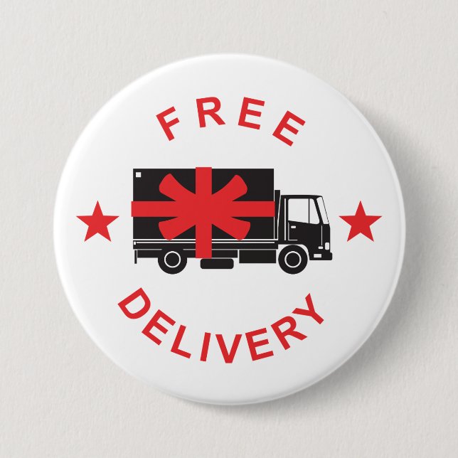 Free Shipping Delivery Truck 7.5 Cm Round Badge (Front)