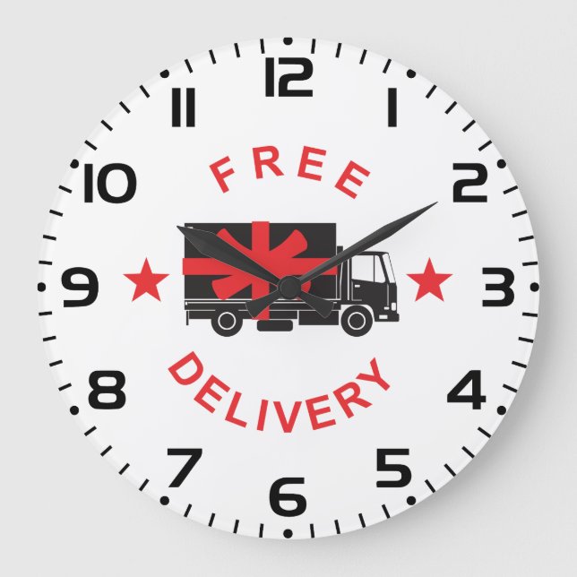 Free Shipping Delivery Truck Large Clock (Front)
