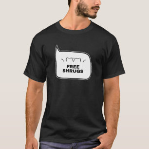 FREE SHRUGS Funny Kaomoji Japanese Emoticons 2 T-Shirt