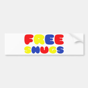 FREE SNUGS BUMPER STICKER