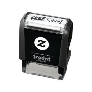 FREE SPACE! Old school to do list organisation Self-inking Stamp
