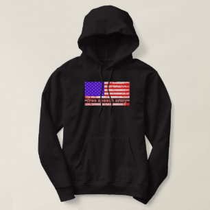 FREE SPEECH ARMY distressed american flag edition Hoodie