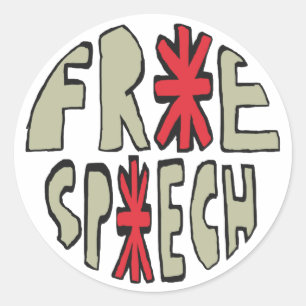 Free Speech Classic Round Sticker