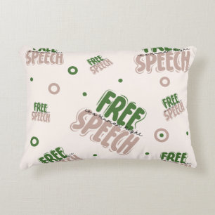 Free Speech Is a Human Right Decorative Cushion