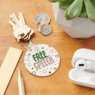 Free Speech Is a Human Right Key Ring