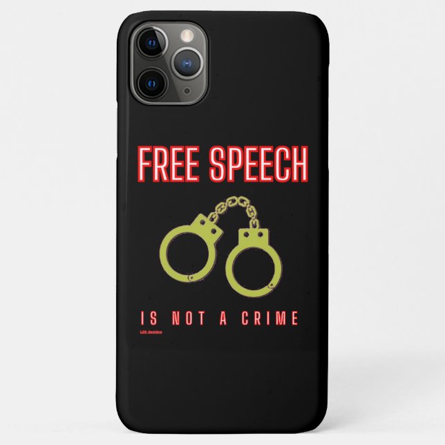   "FREE SPEECH IS NOT A CRIME" Case-Mate iPhone CASE (Back)