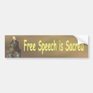 Free Speech is Sacred Bumper Sticker