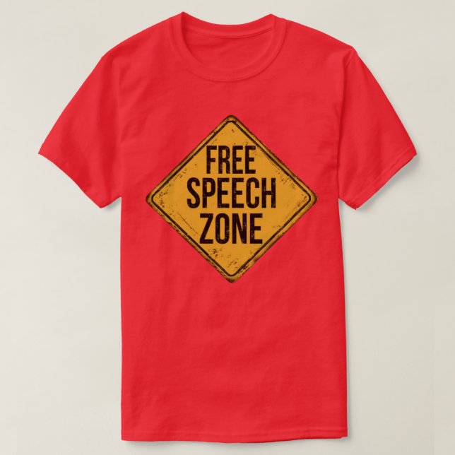 Free Speech Zone T-Shirt (Design Front)