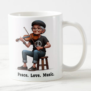 Free Spirated Senior Citizen Enjoying Life Coffee Mug