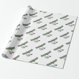 Free Spirit Canoe Wrapping Paper