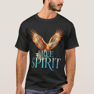 Free Spirit Eagle Freedom Vintage Streetwear T-Shirt