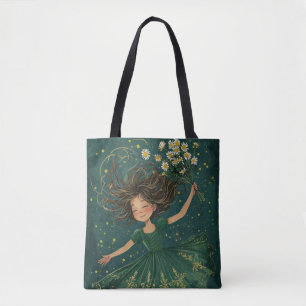 Free Spirit Girl Tote Bag