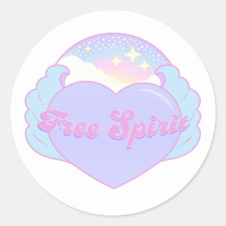 Free Spirit Heart Sticker