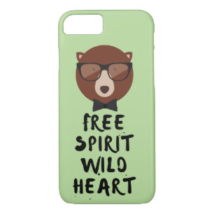 Free Spirit Hipster Bear iPhone 8/7 Case