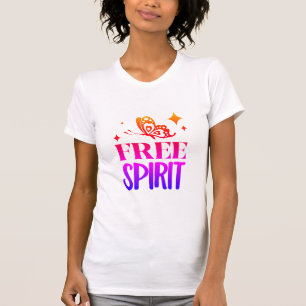 "Free Spirit" multi colour w butterflies T-Shirt