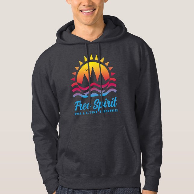 Free Spirit Over Beyond Boundaries Hoodie (Front)