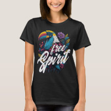 Free spirit toucan Summer vibes rainbow bird