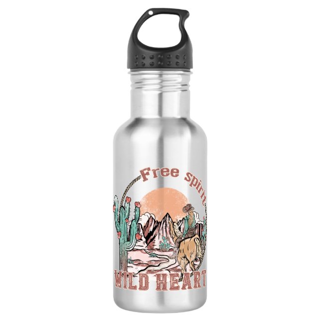 Free Spirit, Wild Heart 532 Ml Water Bottle (Front)
