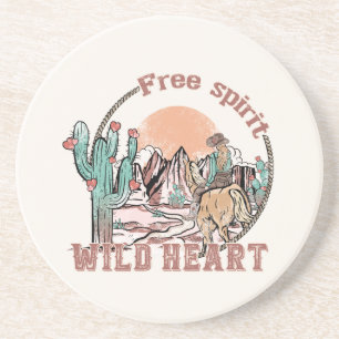 Free Spirit, Wild Heart Western Country Coaster