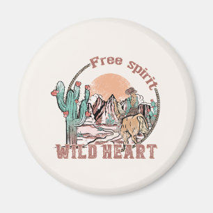 Free Spirit, Wild Heart   Western Country Magnet