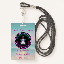 Free Spirited Flock Badge, Free Your Mind
