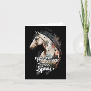Free Spirits Horse Girl Equestrian Horses Horseck Card