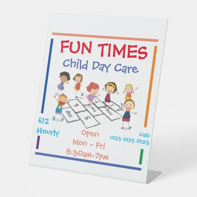 Free Standing Sign - Child Day Care  (Front)