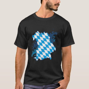 Free State Of Bavaria White Blue Federal State Of T-Shirt