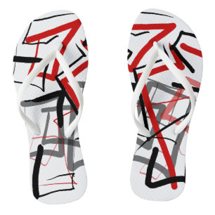 Free style zig-zag thongs