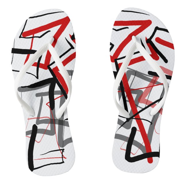 Free style zig-zag thongs (Footbed)