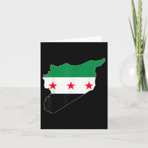 Free Syria Proud Vintage Syrian Flag Heart Map Sou Card