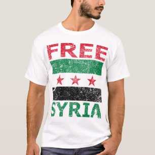Free Syria (True Syria Flag) T-Shirt