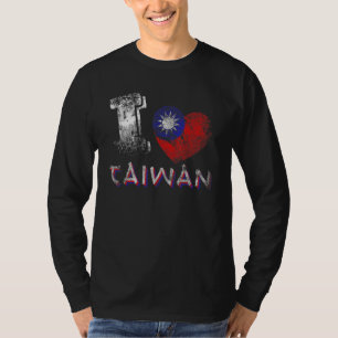 Free Taiwan Flag Safe Keep Independent I Love Taiw T-Shirt