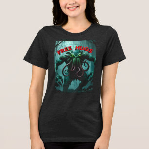 "FREE TENTACLE HUGS™ Cthulhu Tri-Blend Shirt