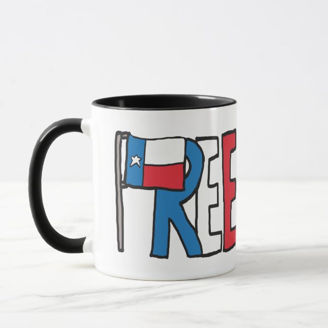 Free Texas Texit Mug (Left)